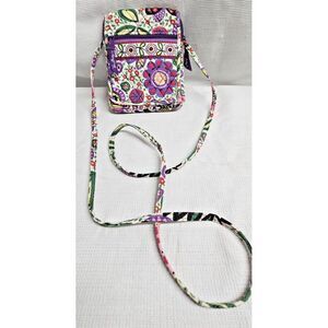 Vera Bradley retired mini hipster‎ floral wallet built in  crossbody bag